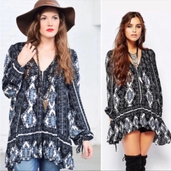 Free People Down by The Bay Tunic Top XS - Picture 6 of 8